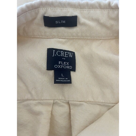 J. Crew Flex Oxford Shirt Men's LARGE SLIM FIT Casual Work Button Down Collar - Picture 7 of 7